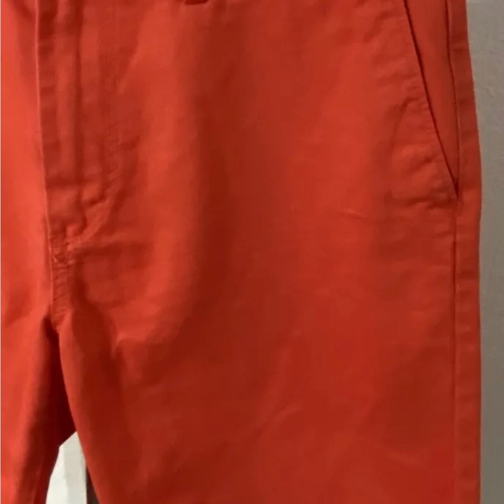 GAP khakis men’s shorts 32×10 Chino Pockets, casual orange cotton - Picture 3 of 7